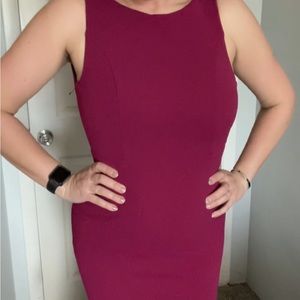 Lily’s Burgandy Backless Dress
